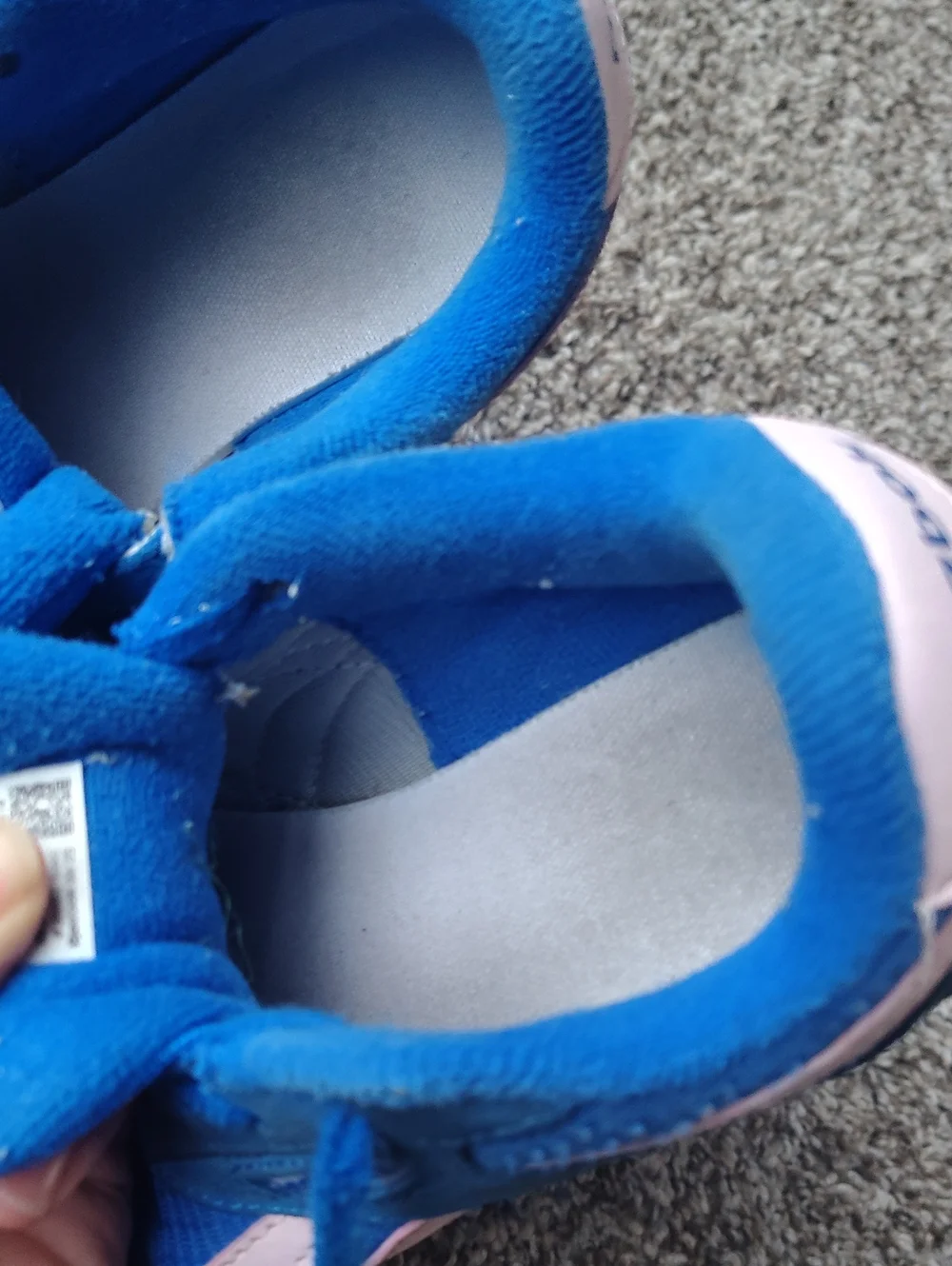 Reebok Kids Royal Blue with Light Pink Accent Sneakers Kids Size 1